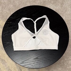 Gymshark Legacy T-bar White Sports Bra